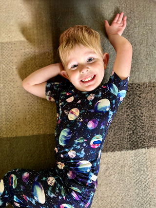 Pretty Planets bamboo 2 piece